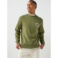 Hugo Blue Nedos Crew Sweat - Green