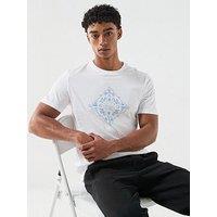 Hugo Blue Nerberri Graphic T-Shirt - White