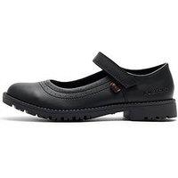 Kickers Youth Lachly Mary-Jane Shoe - Black
