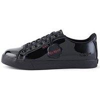 Kickers Youth Tovni Lacer Patent Leather Shoe - Black