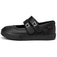Kickers Infant Tovni Mary Jane Wings Patent Leather Shoe - Black
