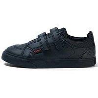 Kickers Infant Tovni Twin Velcro Patent Leather Shoe - Black
