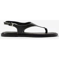 Mint Velvet Luna Black Slingback Flip Flop