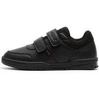 Kickers Junior Mervan Lo Velcro Shoe - Black