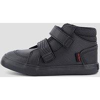 Kickers Infant Tovni Hi Reflective Leather Shoe - Black