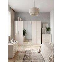 The Very Collection Prague Pack 2 (Bedside, 4+2 Drw, 2 Dr Robe) - Fsc Certified