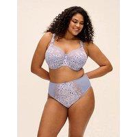 Elomi Morgan High Leg Brief - Blue Leopard