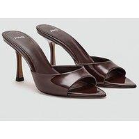 Mango Pepybom Heeled Sandals - Brown