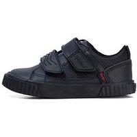Kickers Infant Tovni Twin Flex Leather Shoe - Black