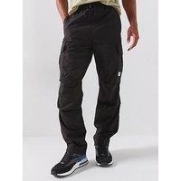Hugo Relaxed Fit Cargo Trousers - Black