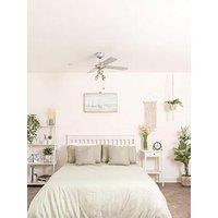 Valuelights Scimitar 42" 4 Blade Chrome & Black Ceiling Light Fan