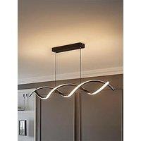 Valuelights Infinity Black Double Twist Integrated Led Ceiling Light