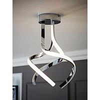 Valuelights Infinity Chrome Twirl Integrated Led Ceiling Light