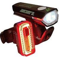 Awe Awesum230 Automatic* Superbright 230 Lumens C.O.B Led Usb Rechargeable Bike Light Set