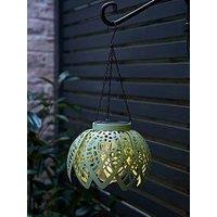 Valuelights Artichoke Sage Green Solar Hanging Outdoor Garden Lantern Light