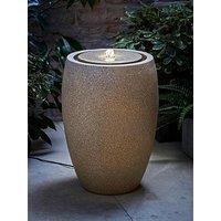Valuelights Tall Natural Garden Solar Powered Outdoor Water Fountain Feature