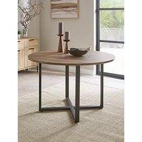 The Very Collection Harlem Mid Oak Round Dining Table - Fsc Certified