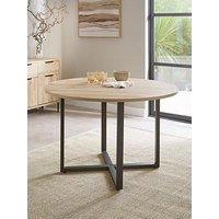 The Very Collection Harlem Light Oak Round Dining Table - Fsc Certified