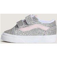 Vans Toddler Glitter Old Skool Trainers - Grey