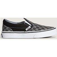 Vans Kids Classic Checkerboard Slip-On Trainers - Black