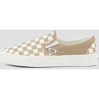 Vans Womens Slip-On Checkerboard Low Profile Trainers - Black