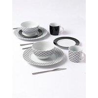 Waterside 16Pc Black Geo