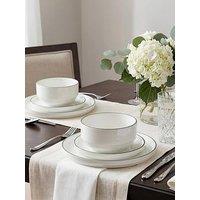 Waterside 12Pc Stacking Green Rim