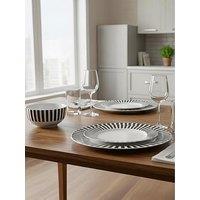 Waterside 12Pc Black Stripe