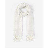 Mint Velvet Silver Metallic Lightweight Scarf - Silver