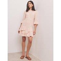 Mint Velvet Pink Floral Print Mini Dress