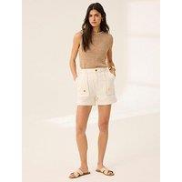 Mint Velvet Ivory Pocket Detail Short