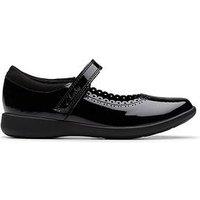 Clarks Kids Etch Pure Patent Leather Mary-Jane Shoe - Black