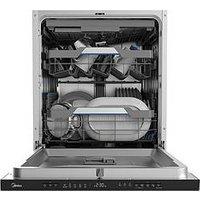 Midea Mdweb1403M(B)-Wg Auto Open Dry, Wifi Connected Integrated Full Size Dishwasher White - Dishwasher With Installation