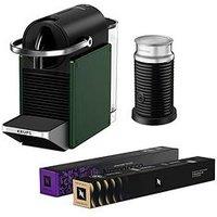 Nespresso Pixie Coffee Machine Bundle By Krups - Green, Xn3063G2