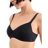 Sloggi Womens Zero Feel 2.0 Seamfree Non-Wired T-Shirt Bra - Black