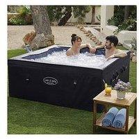 Lay-Z-Spa Stockholm Thermacore Ultrafit Smart Airjet Black Square Hot Tub (4-6 Adults)