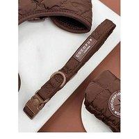 Cocopup Espresso Quilted Collar - Extra Small