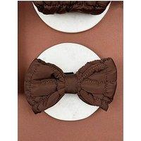 Cocopup Espresso Quilted Bow Tie