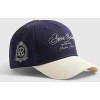 River Island Ame Saint Baseball Cap - Navy