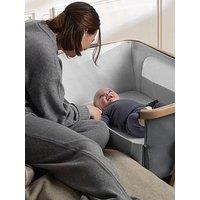Silver Cross Lunar Bed Side Crib Whisper Grey