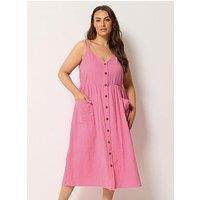 Yours Curve Cheesecloth Pocket Sundress