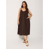 Yours Curve Cheesecloth Pocket Sundress