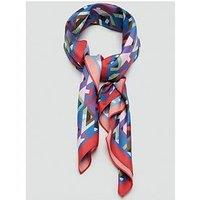 Mango Geometric Printed Foulard - Blue