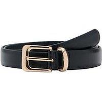 Mango Square Buckle Belt - Black