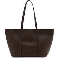Mango Shopper Bag With Double Handle - Brown