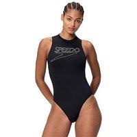 Speedo Women'S Endurance+ Logo Hydrasuit - Anthracite