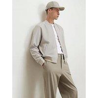 River Island Lightweight Bomber Jacket - Beige