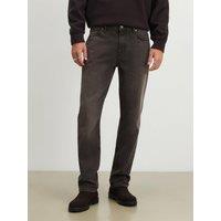 River Island Mens Straight Leg 100% Cotton Jeans - Brown