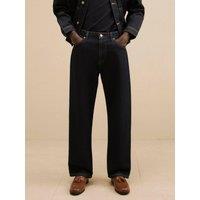 River Island Mens Loose Fit Dark Wash Jeans - Blue