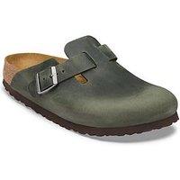 Birkenstock Womens Boston Oiled Leather Clog - Thyme